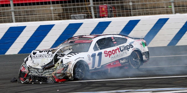 Denny Hamlin after the accident
