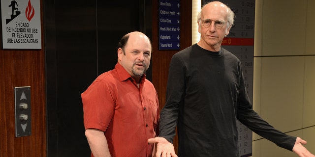 Jason Alexander with Larry David