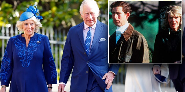 King Charles wears blue to match Queen Consort Camilla on Easter Sunday