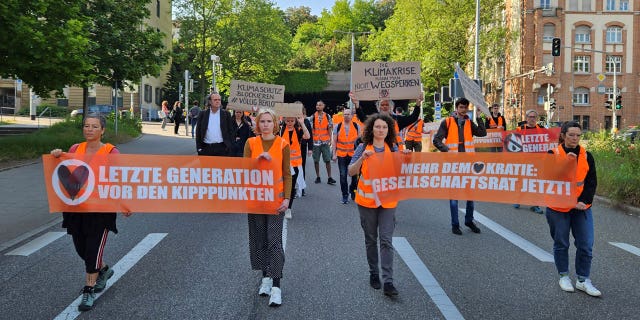 German climate protestors
