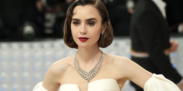 Lily Collins at the Met Gala