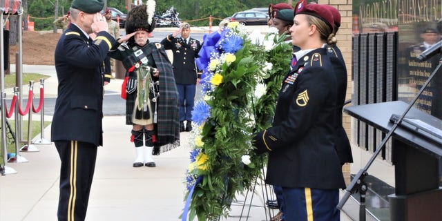 Fort Bragg memorial wall