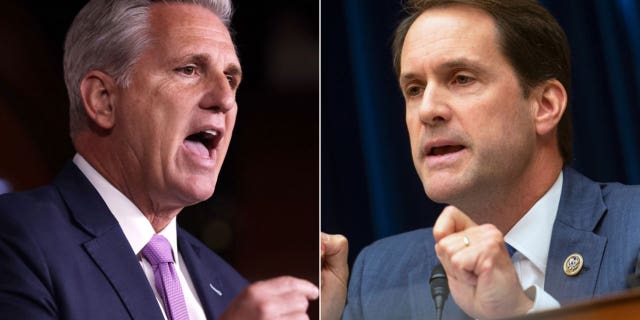 House Speaker Kevin McCarthy and Rep Jim Himes