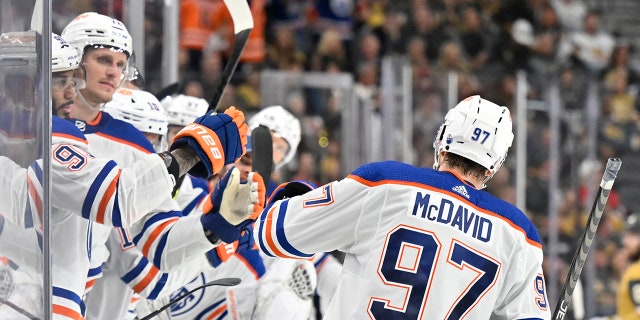 Connor McDavid after goal