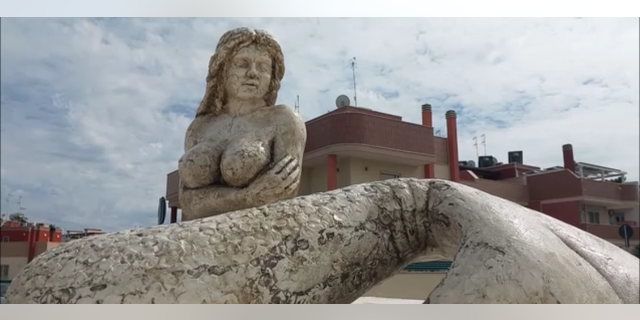 Mermaid statue in Monopoli Italy