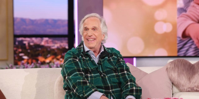 Henry Winkler on talk show set