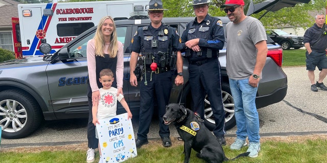 boy birthday k9 police