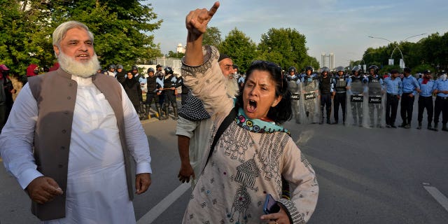 supporters of former Prime Minister Imran Khan