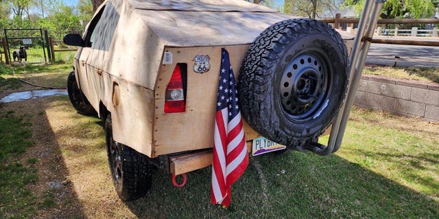 plyber truck rear view