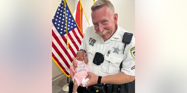 Deputy Jones and baby Lexela