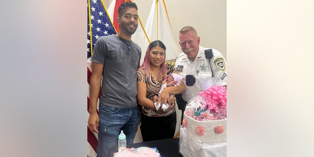 Deputy Jones and baby Lexela's family