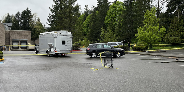 The Safeway parking lot near where a teen's body was found