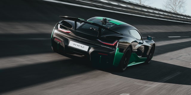 rimac nevera rear