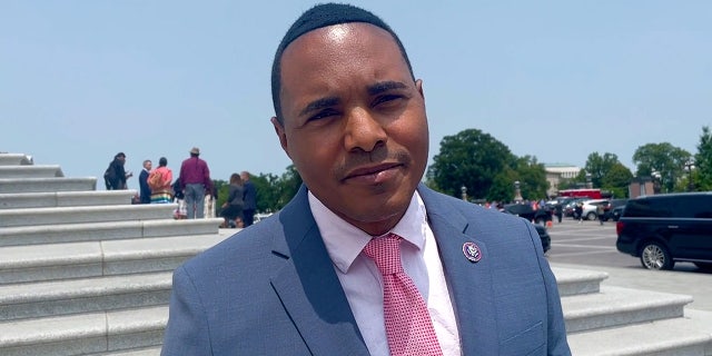 Representative Ritchie Torres speaks with Fox News in Washington, DC