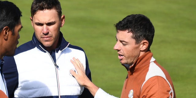 Rory and Brooks at 2016 Ryder Cup