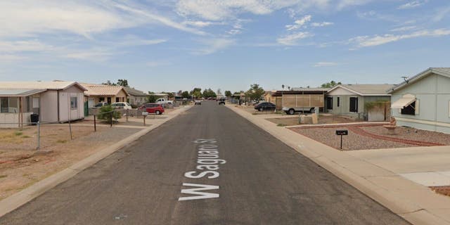 600 block of West Saguaro where woman hit boyfriend with car