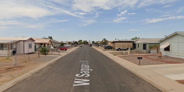 600 block of West Saguaro where woman hit boyfriend with car