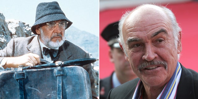 Sean Connery then and now split