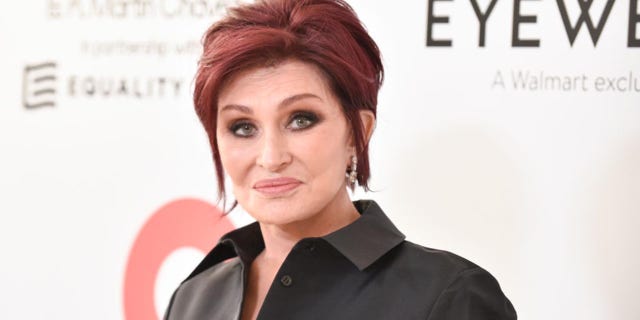 sharon osbourne close-up red carpet