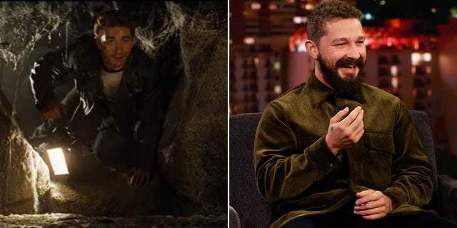 Shia LaBeouf then and now split