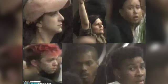 Six protesters suspected of criminal trespass for jumping onto the subway tracks.