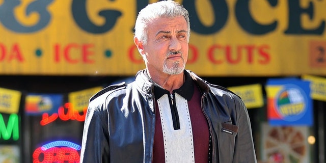 Sylvester Stallone filming "Tulsa King"