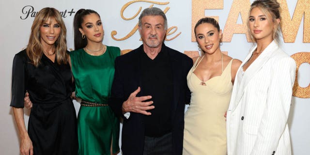 Jennifer Flavin Stallone, Sistine Stallone, Sylvester Stallone, Sophia Stallone and Scarlet Stallone