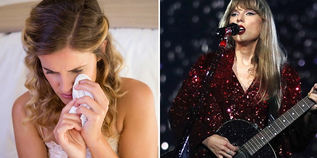 Taylor Swift and sad bride split