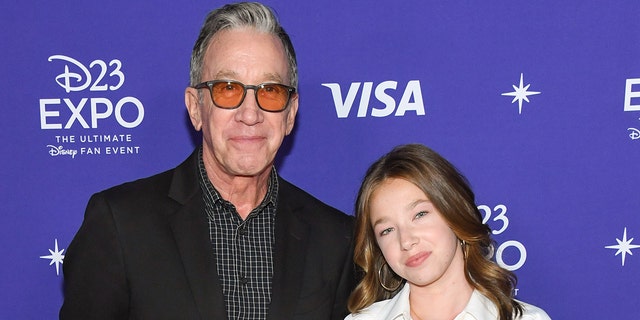 Tim Allen and his daughter Elizabeth at the santa clauses premiere