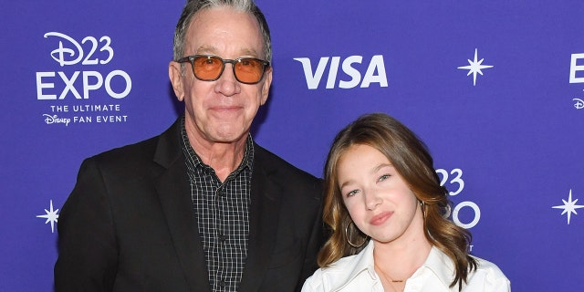 Tim Allen and his daughter Elizabeth at the santa clauses premiere