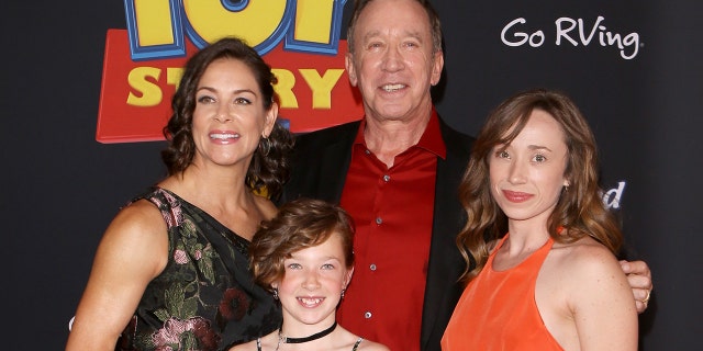 Tim Allen and his family at the premiere of "Toy Story 3"