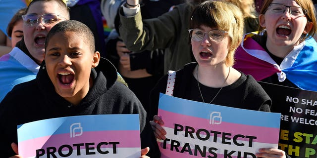 Trans kid protest
