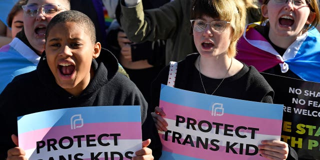 Trans kid protest