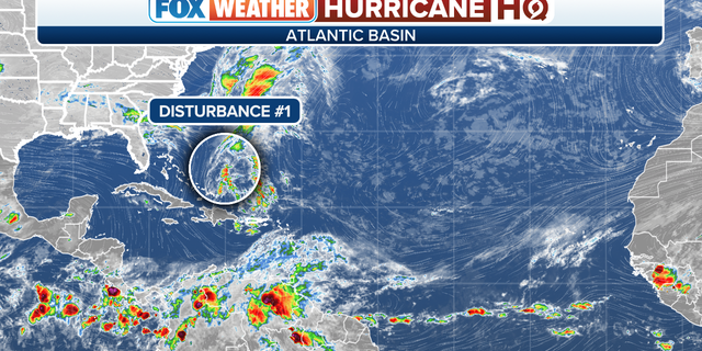 Tropical disturbance ahead of hurricane season