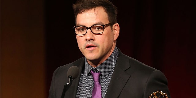 Tyler Christopher during his Daytime Emmy acceptance speech in 2016