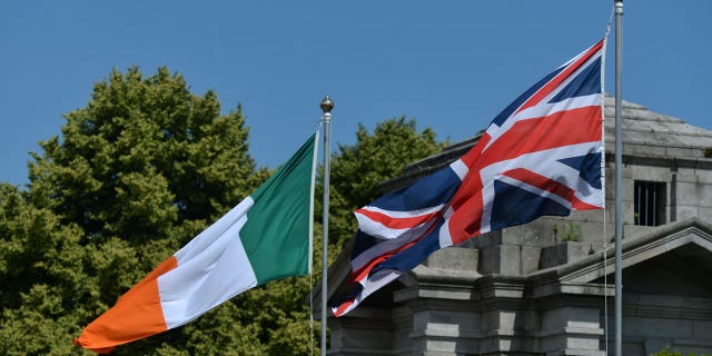 UK, Ireland flags