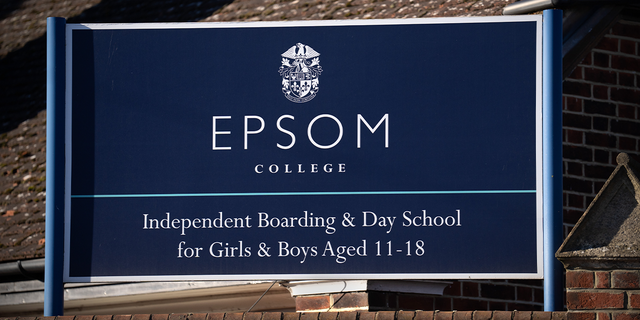 Epsom College sign