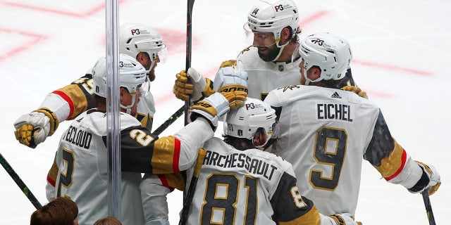 Knights celebrate goal