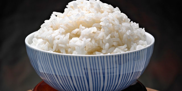 steamed white rice