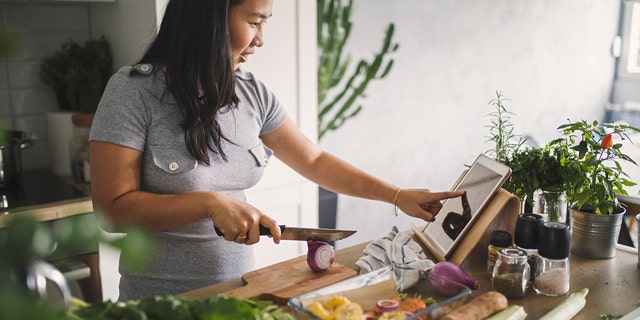 Woman cooking