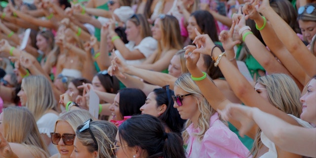 Young women during sorority recruitment at The University of Alabama
