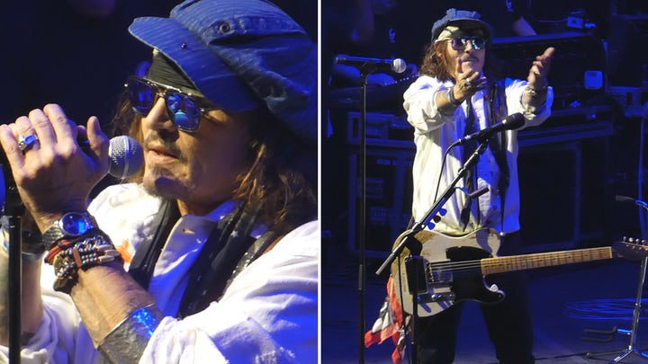 Johnny Depp performs at the Anthem in DC