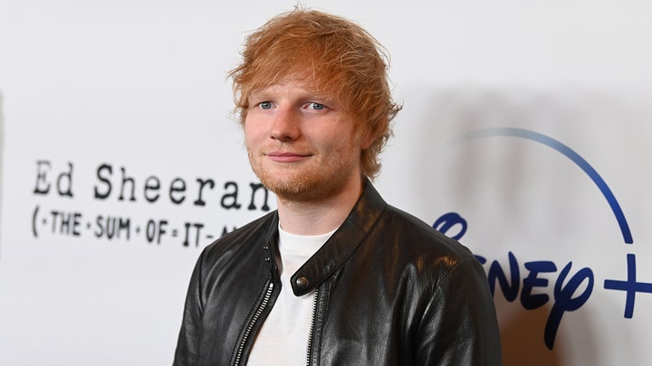 Ed Sheeran arrives at Manhattan federal court for copyright lawsuit 