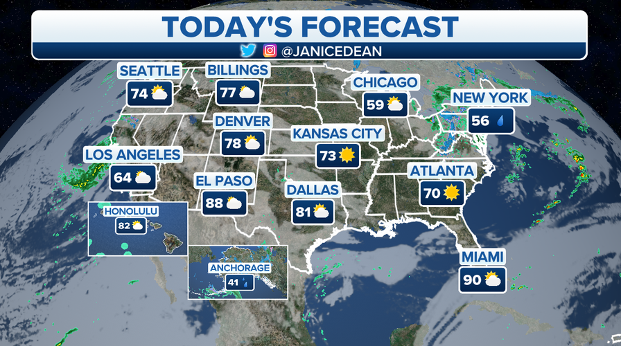 Cool, unsettled weather forecast across both coasts | Fox News