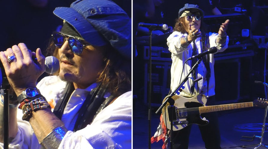 Johnny Depp performs at the Anthem in DC