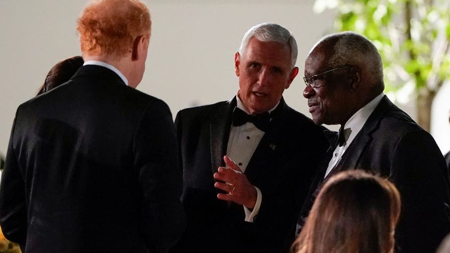 Vice President Mike Pence with Justice Clarence Thomas