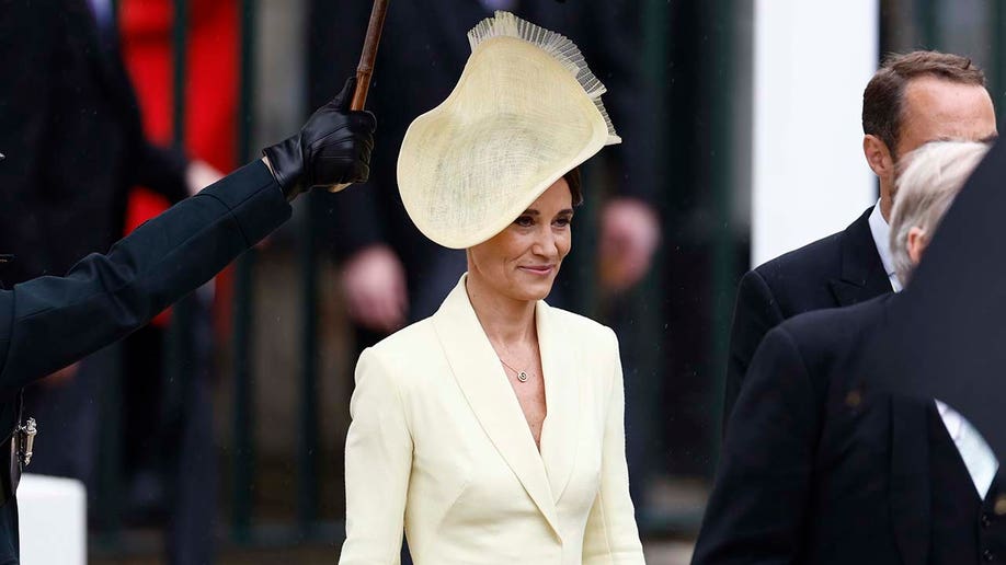 Pippa Middleton departs Westminster Abbey.