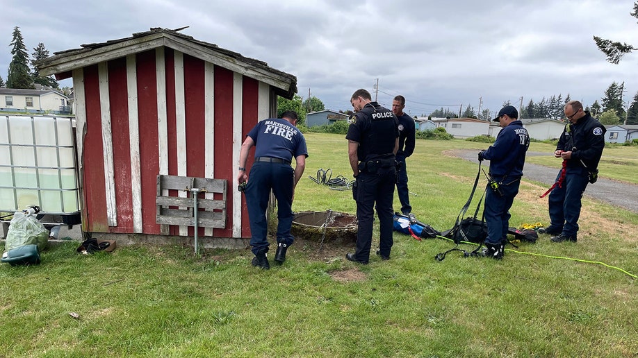 boy suffered lacerations in fall down well