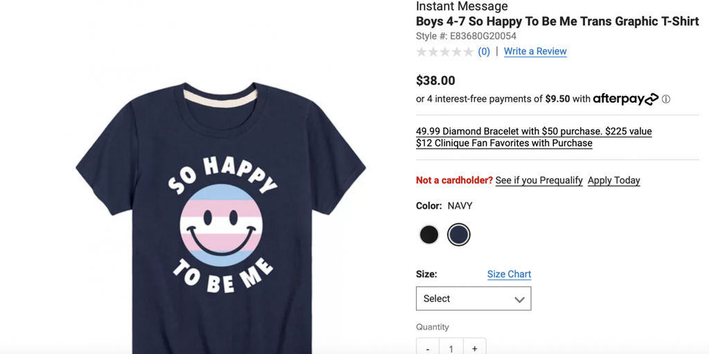 Belk scrubs website of kids' LGBTQ apparel after selling trans pride shirts for 2-year-olds - Vimarsana News