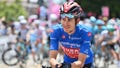 Gino Mader waits for the start of the 7th stage of the Giro d'Italia, Tour of Italy cycling race, in Notaresco, Italy, on May 14, 2021.  Swiss cyclist Gino Mader has died  Friday, June 16, 2023 one day after suffering injuries when he crashed off the road down a ravine during a descent at the Tour de Suisse.